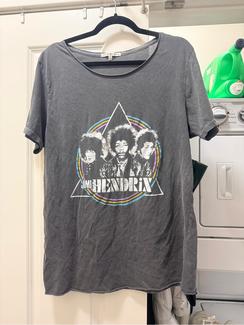 Junk Food Clothing Charcoal Jimi Hendrix Graphic Tee